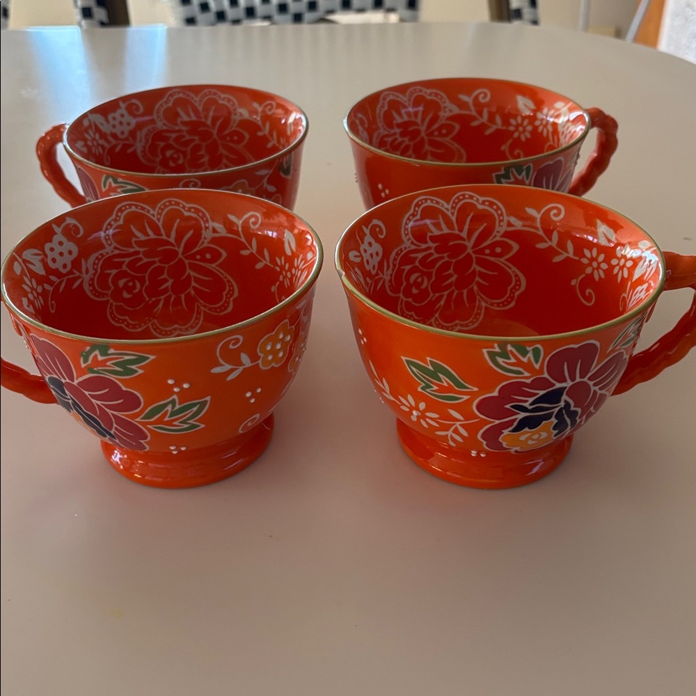 Yokohama Studio Mugs tea cups Orange (4)
